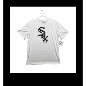 Majestic Chicago White Sox Baseball T Shirt Youth XL TG Gray V Neck MLB
